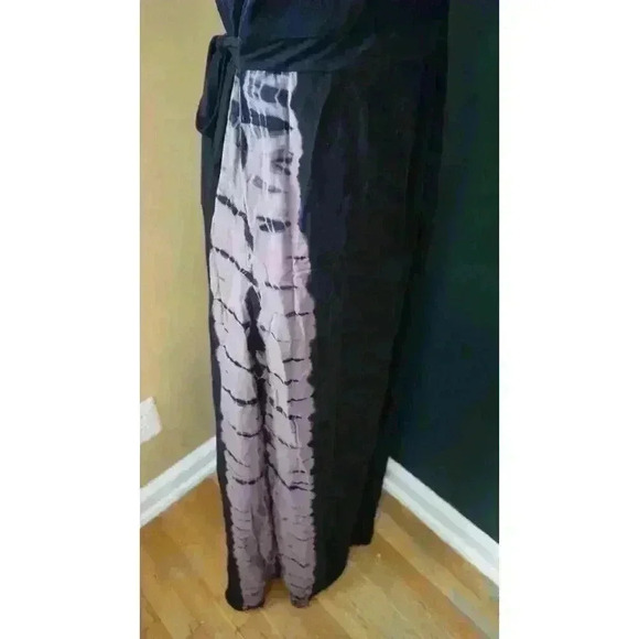 Liz Lange Maternity Women's Sleeveless Maxi Two Tone Ombre V-Neck Dress, Size L - Picture 8 of 15